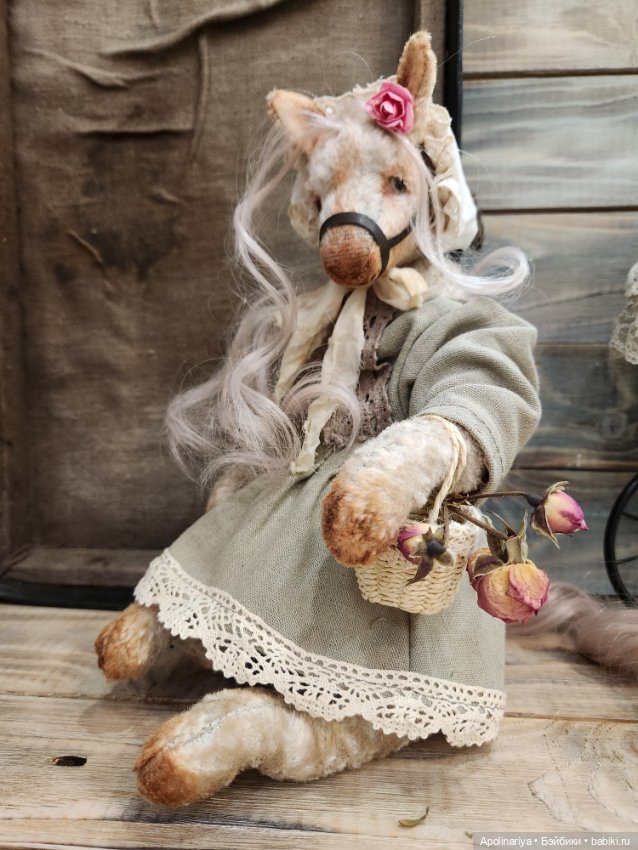 Rose лошадка-тедди — Авторские мишки Тедди и друзья: фото