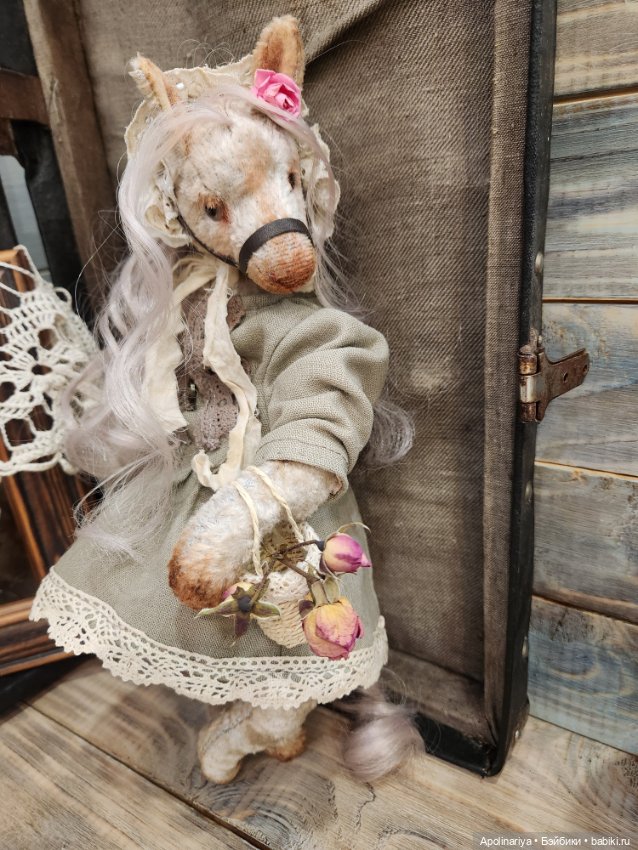 Rose лошадка-тедди — Авторские мишки Тедди и друзья: фото (фото 5)