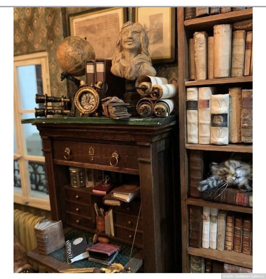 Домашняя библиотека — Румбоксы и кукольные интерьеры: фото