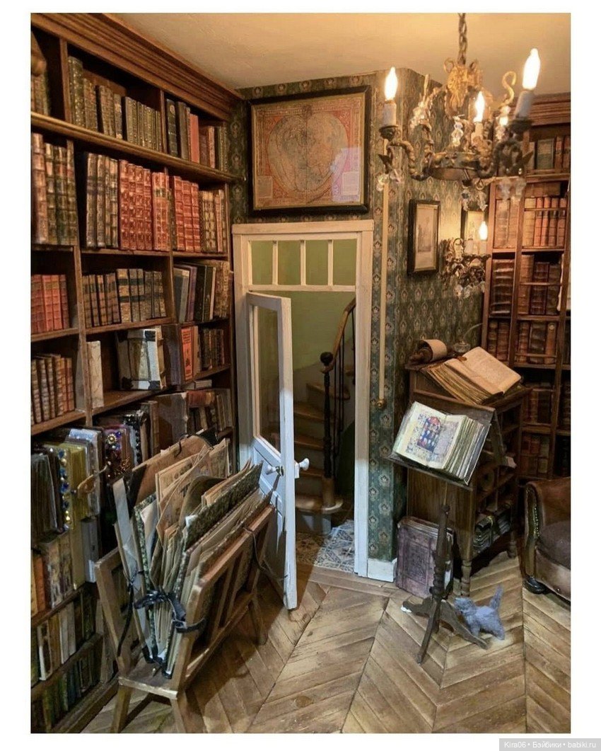 Домашняя библиотека — Румбоксы и кукольные интерьеры: фото (фото 4)