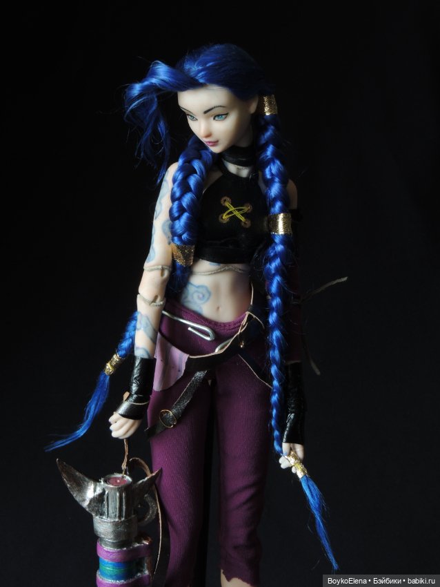 Джинкс — Авторские фарфоровые куклы (OOAK): ручная работа