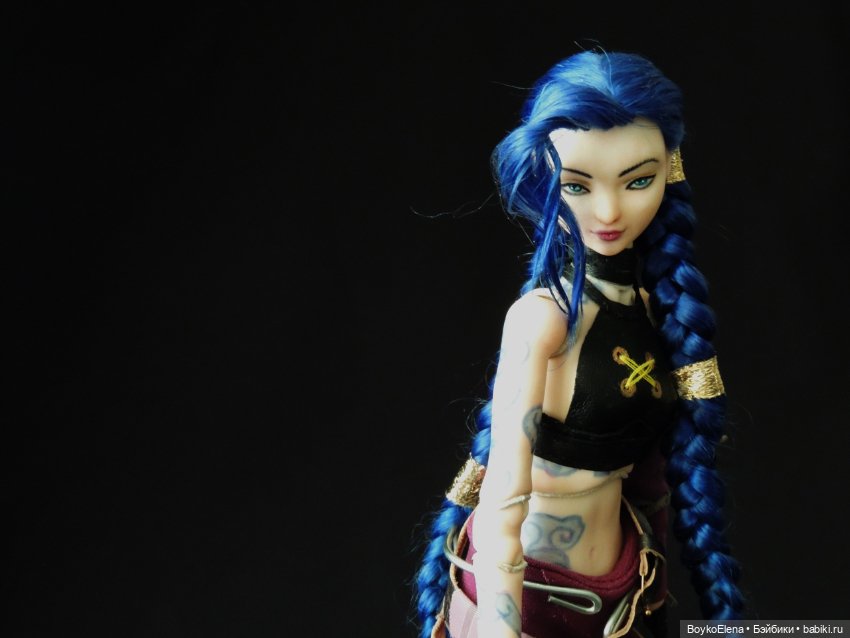 Джинкс — Авторские фарфоровые куклы (OOAK): ручная работа (фото 4)