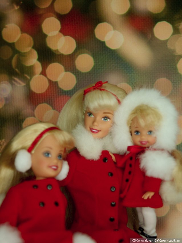 Рождественский сочельник и Barbie Holiday sisters 1999 (фото 4)