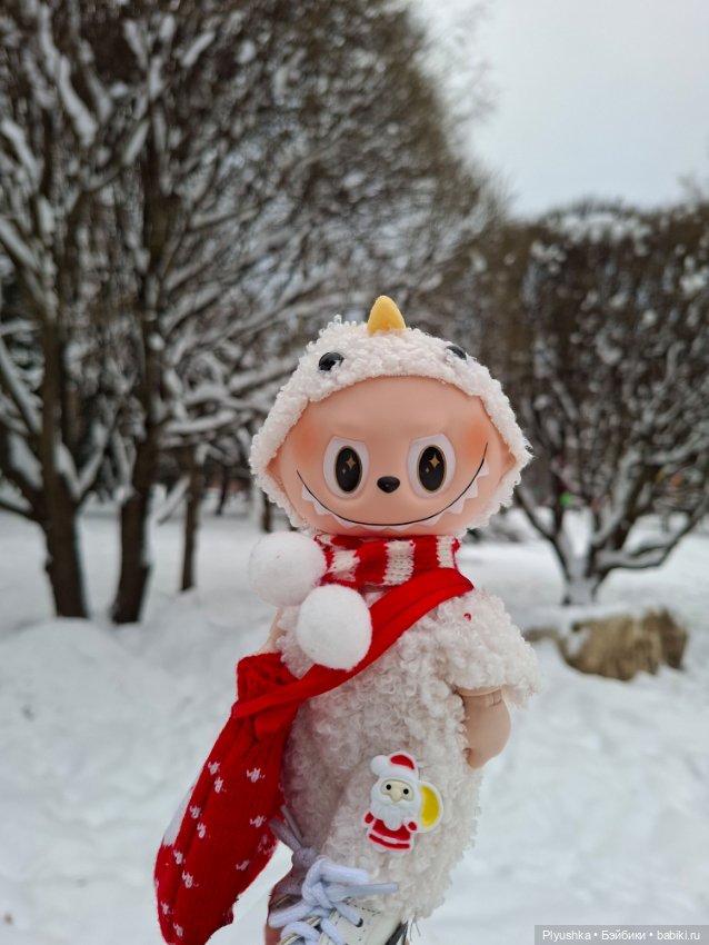 После снегопада — Игрушки Labubu (Лабубу) и The Monsters: Pop Mart (фото 3)