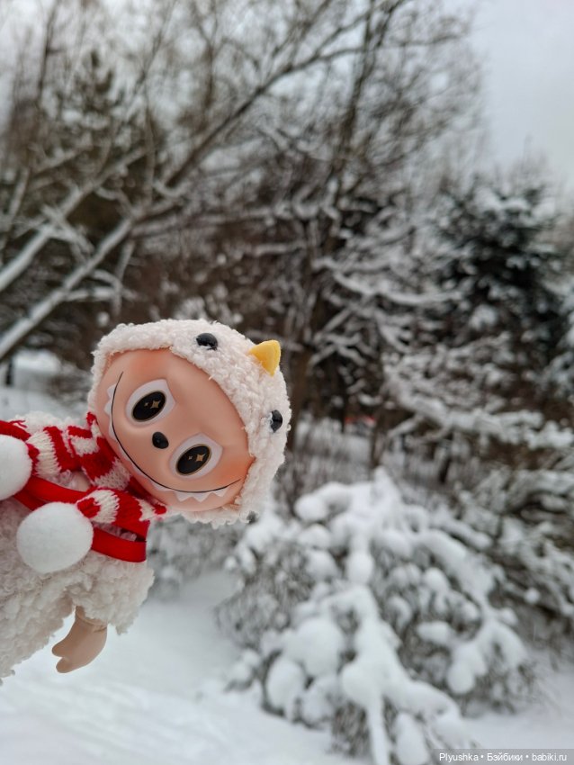 После снегопада — Игрушки Labubu (Лабубу) и The Monsters: Pop Mart (фото 8)