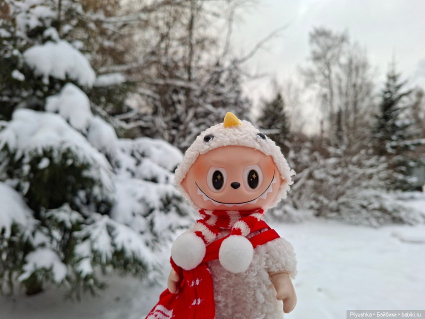 После снегопада — Игрушки Labubu (Лабубу) и The Monsters: Pop Mart (фото 9)