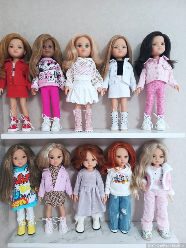 Полочка с Паолочками — Куклы Paola Reina (Паола Рейна): новинки
