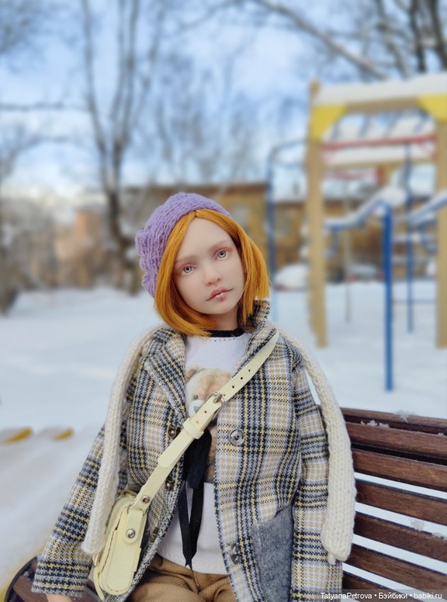 Любовь к беретикам и снегу💜 💙💜 (фото 4)