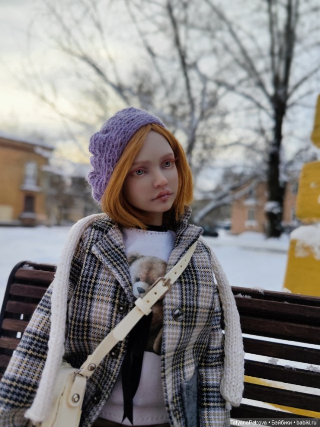 Любовь к беретикам и снегу💜 💙💜 (фото 2)