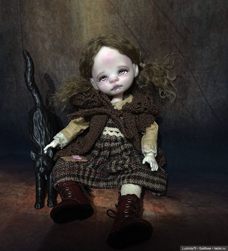 Необычная девочка — Лепка авторских кукол: полимерная глина
