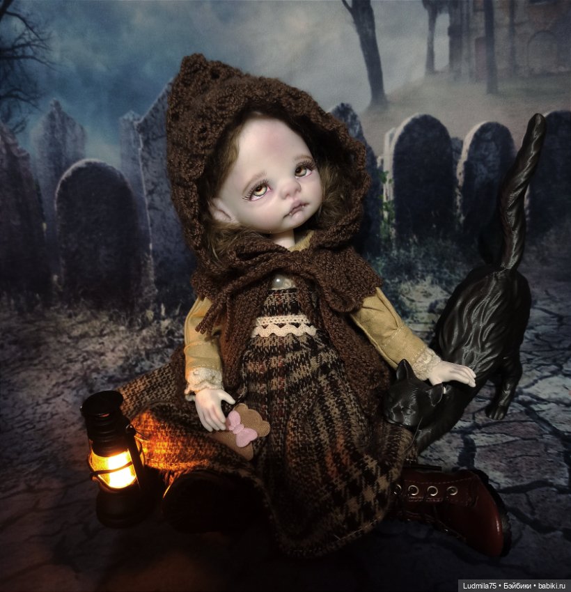 Необычная девочка — Лепка авторских кукол: полимерная глина (фото 6)