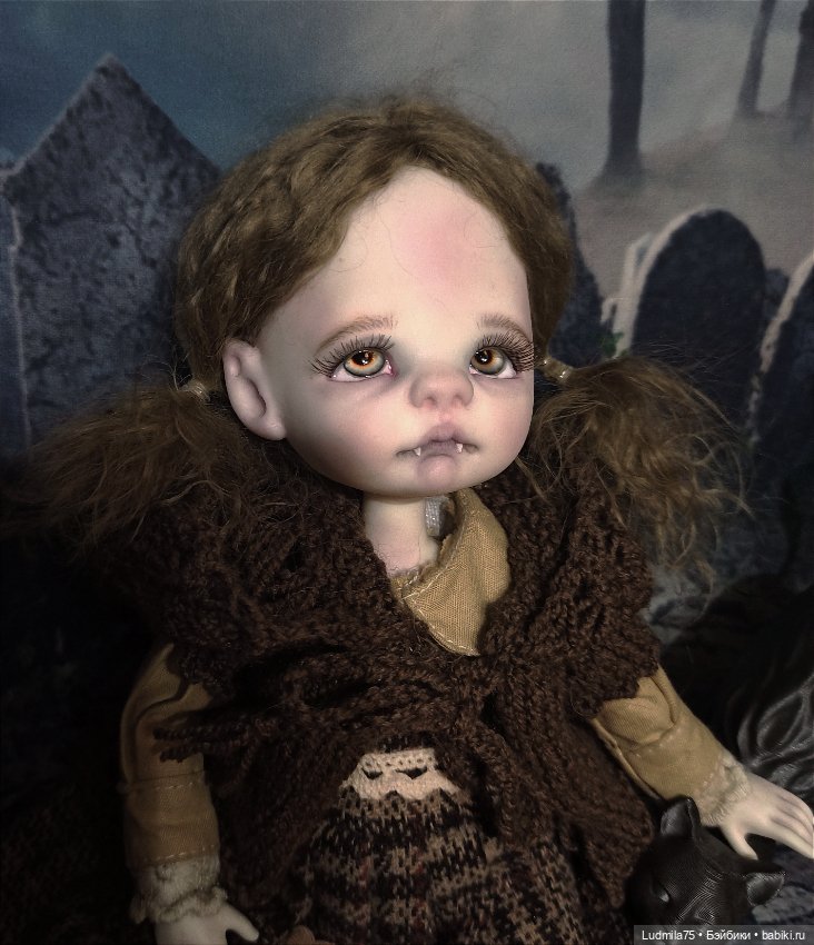 Необычная девочка — Лепка авторских кукол: полимерная глина