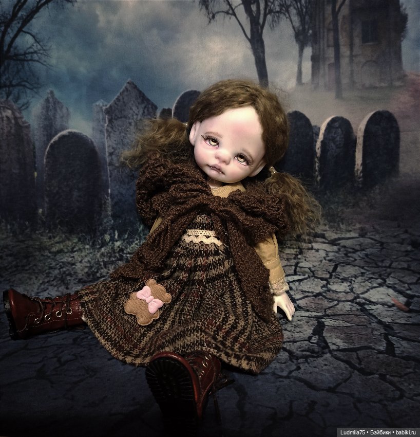 Необычная девочка — Лепка авторских кукол: полимерная глина