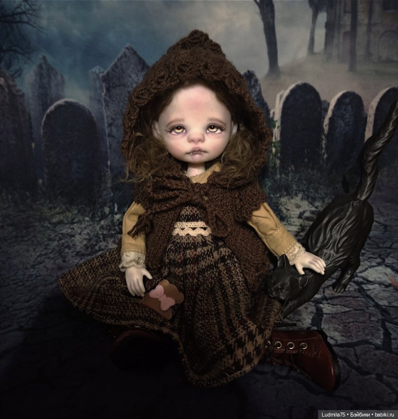 Необычная девочка — Лепка авторских кукол: полимерная глина