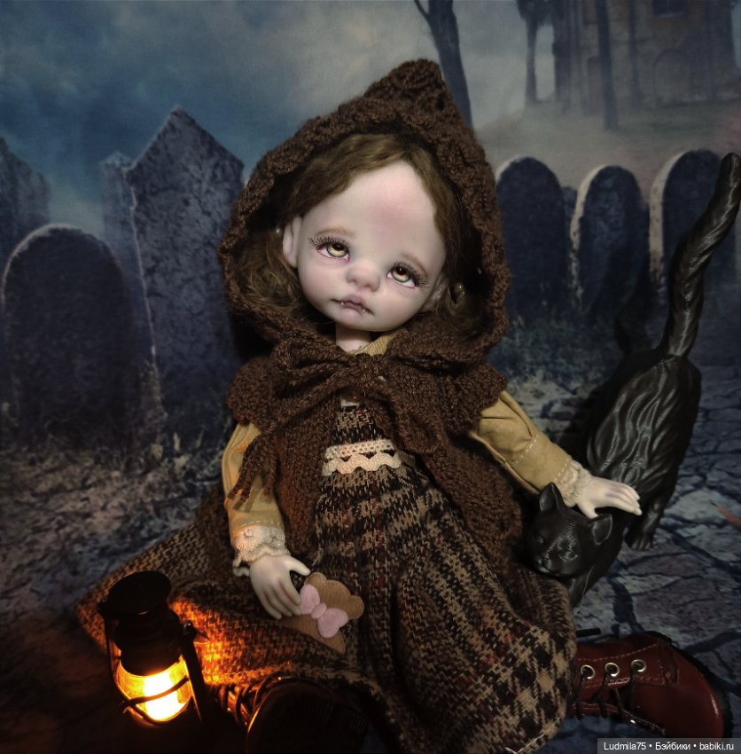 Необычная девочка — Лепка авторских кукол: полимерная глина (фото 8)
