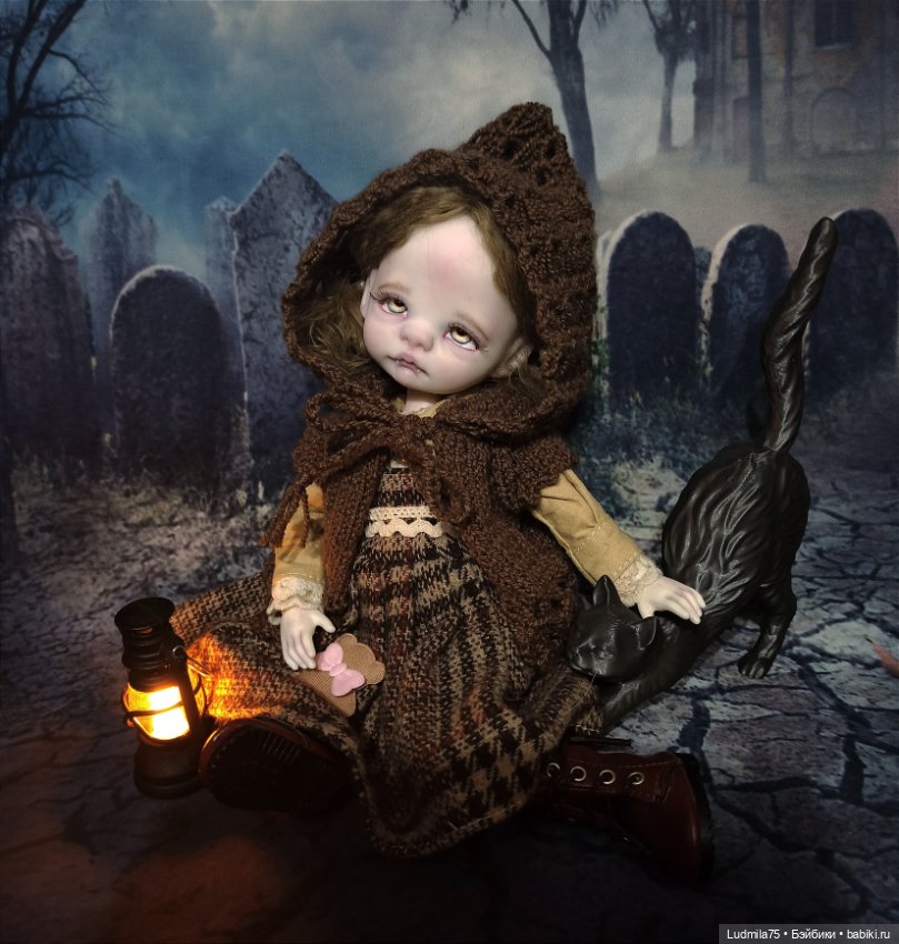 Необычная девочка — Лепка авторских кукол: полимерная глина (фото 10)