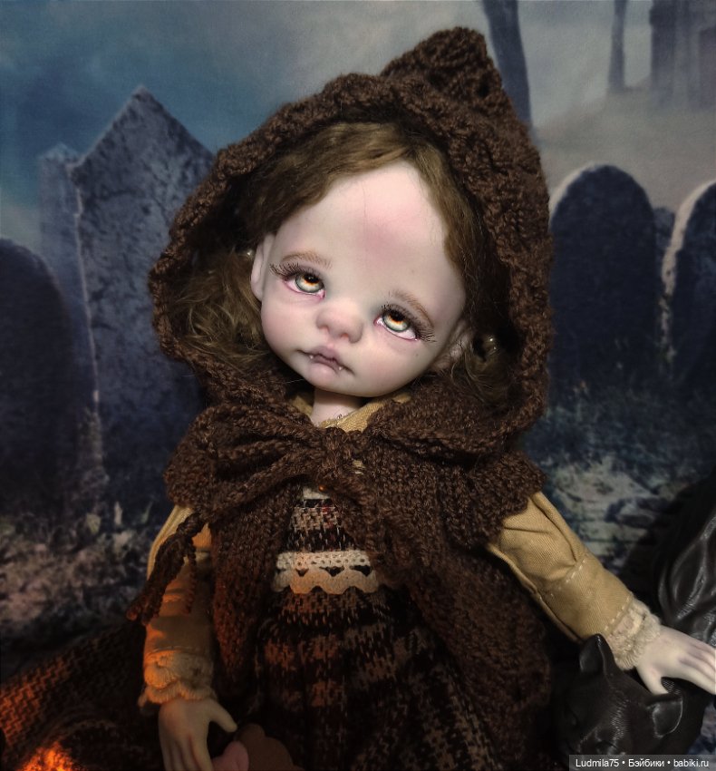 Необычная девочка — Лепка авторских кукол: полимерная глина (фото 9)
