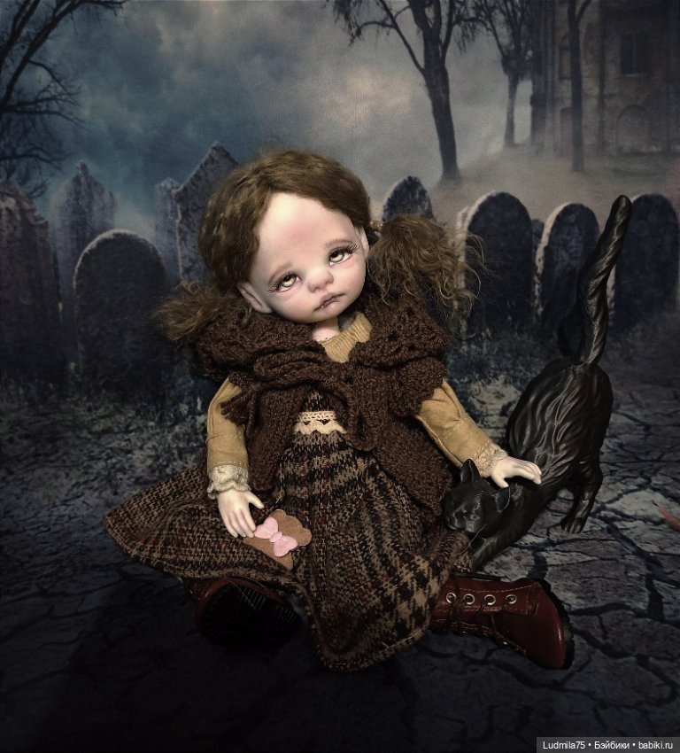 Необычная девочка — Лепка авторских кукол: полимерная глина