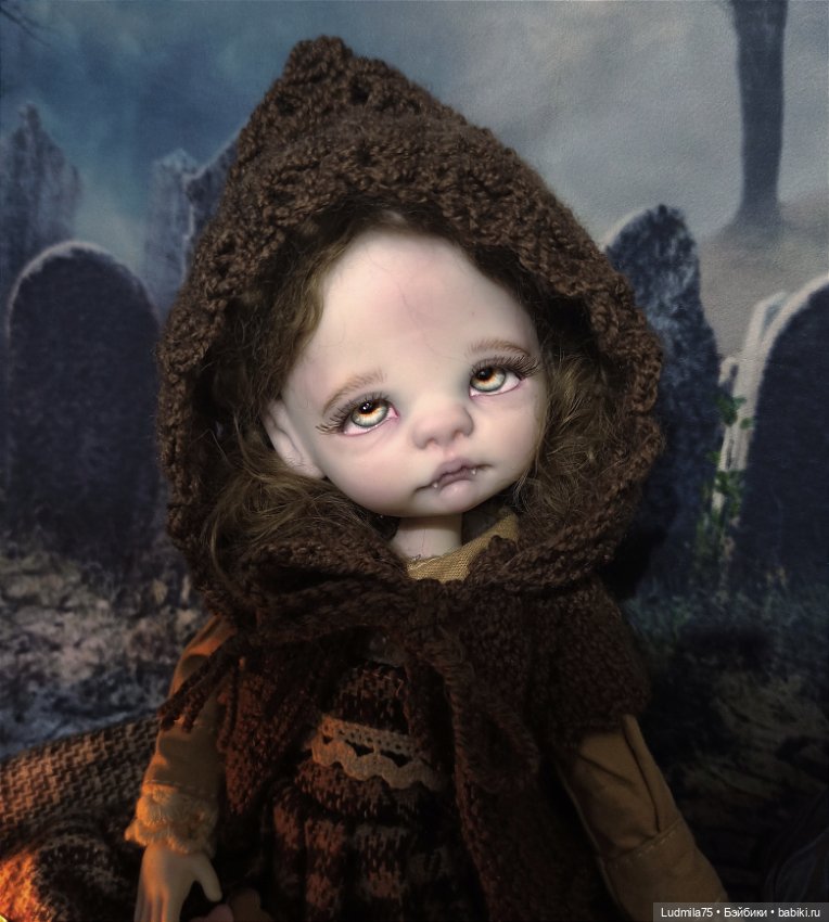 Необычная девочка — Лепка авторских кукол: полимерная глина (фото 2)