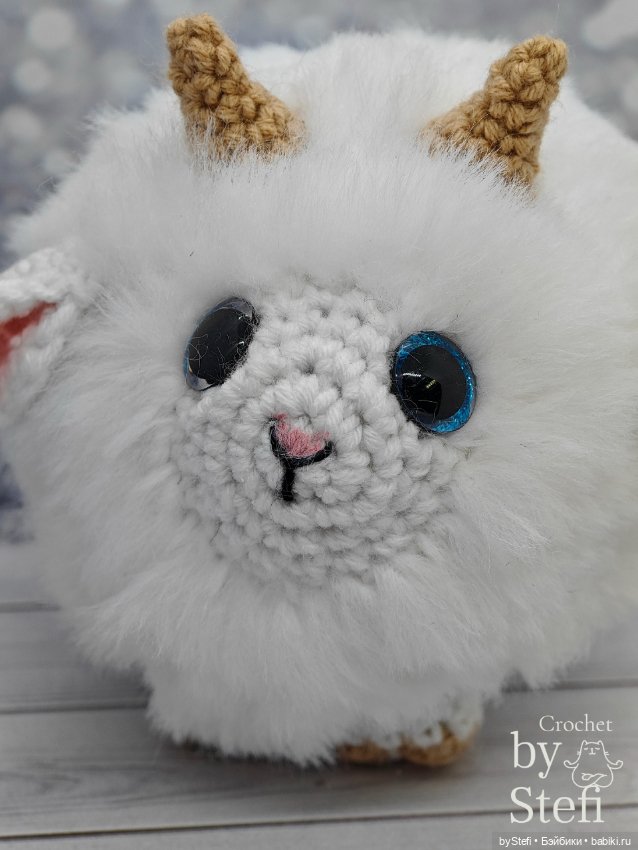 Пушистый Козлёночек — Вязаные игрушки и амигуруми: крючком