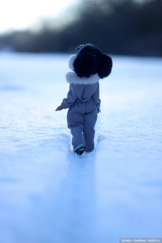 Мелкая в снежных просторах