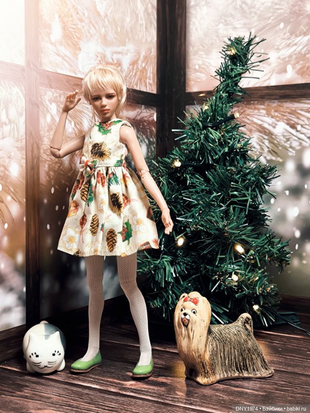 Новогодняя Ева — Авторские куклы BJD (БЖД) у нас дома: фото (фото 3)