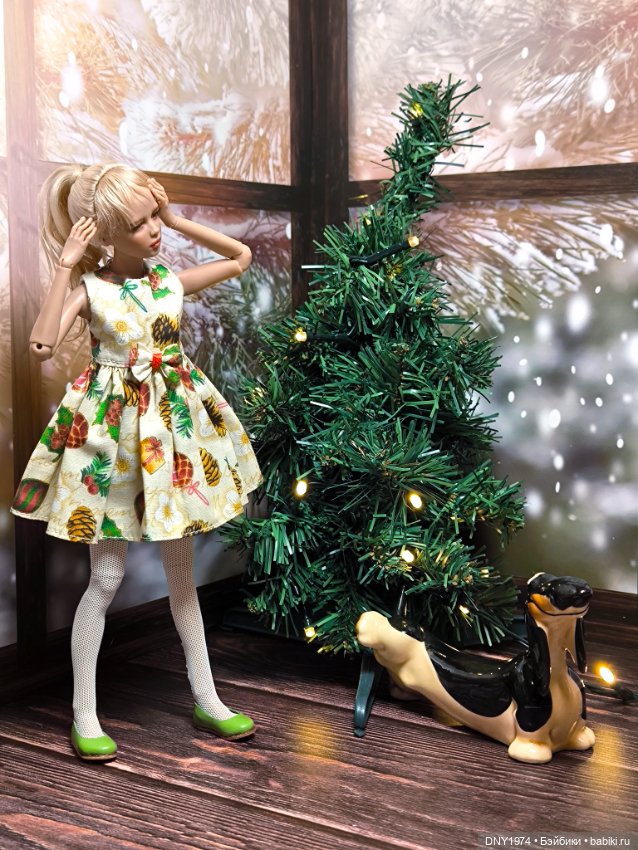 Новогодняя Ева — Авторские куклы BJD (БЖД) у нас дома: фото (фото 4)