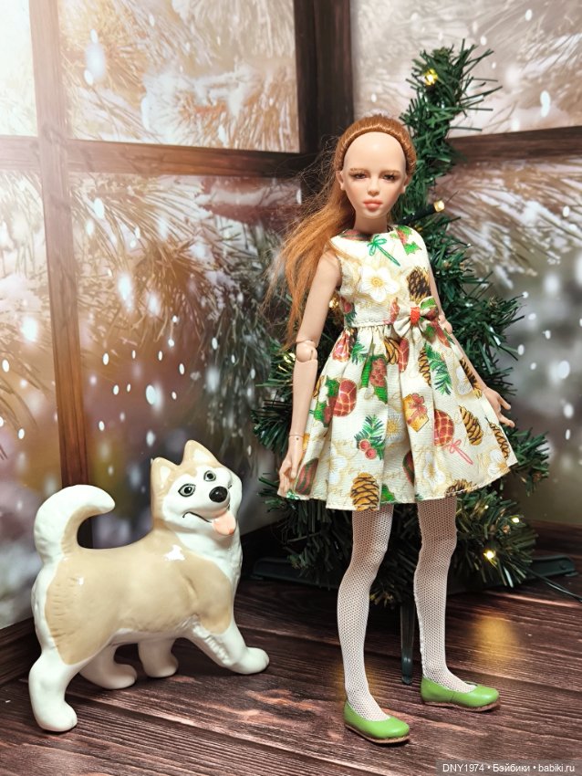 Новогодняя Ева — Авторские куклы BJD (БЖД) у нас дома: фото