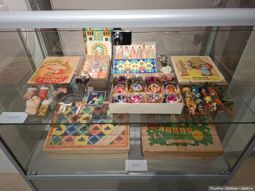 Выставка советских ёлочных игрушек и новогодних украшений (фото 7)