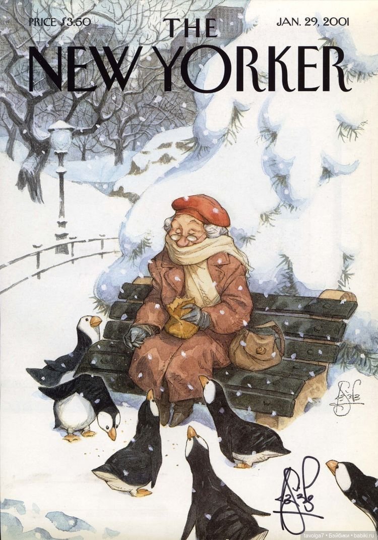 Новогодние обложки The New Yorker, винтажные броши и шарики