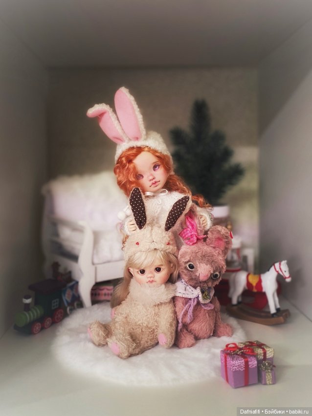 Праздничные зайки — Авторские куклы BJD (БЖД) у нас дома: фото (фото 4)
