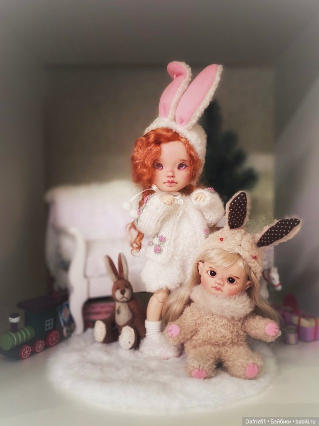Праздничные зайки — Авторские куклы BJD (БЖД) у нас дома: фото
