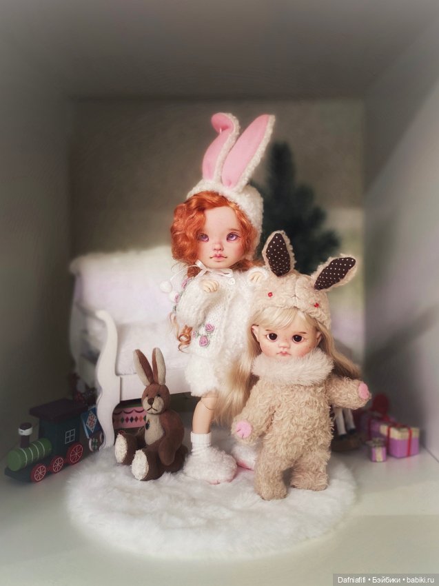Праздничные зайки — Авторские куклы BJD (БЖД) у нас дома: фото