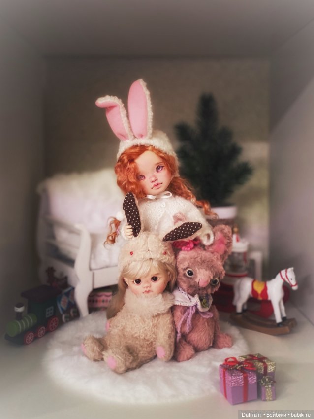 Праздничные зайки — Авторские куклы BJD (БЖД) у нас дома: фото (фото 6)
