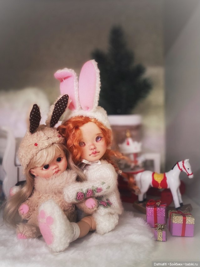 Праздничные зайки — Авторские куклы BJD (БЖД) у нас дома: фото (фото 3)