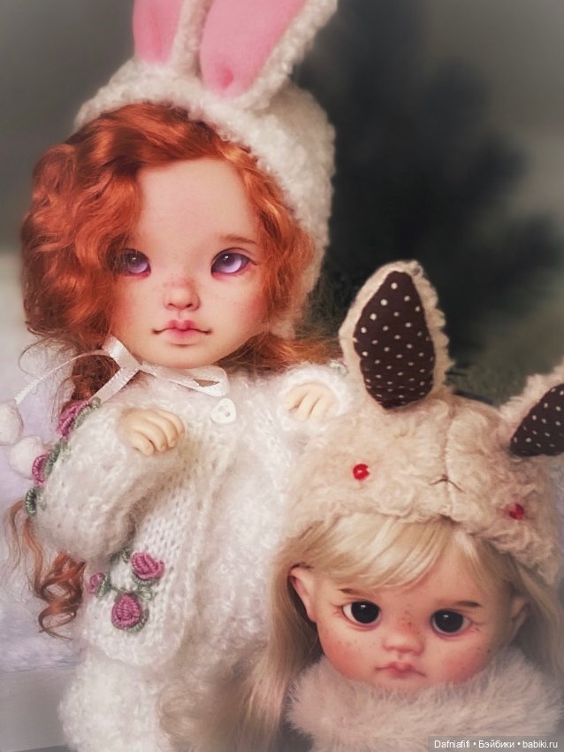 Праздничные зайки — Авторские куклы BJD (БЖД) у нас дома: фото