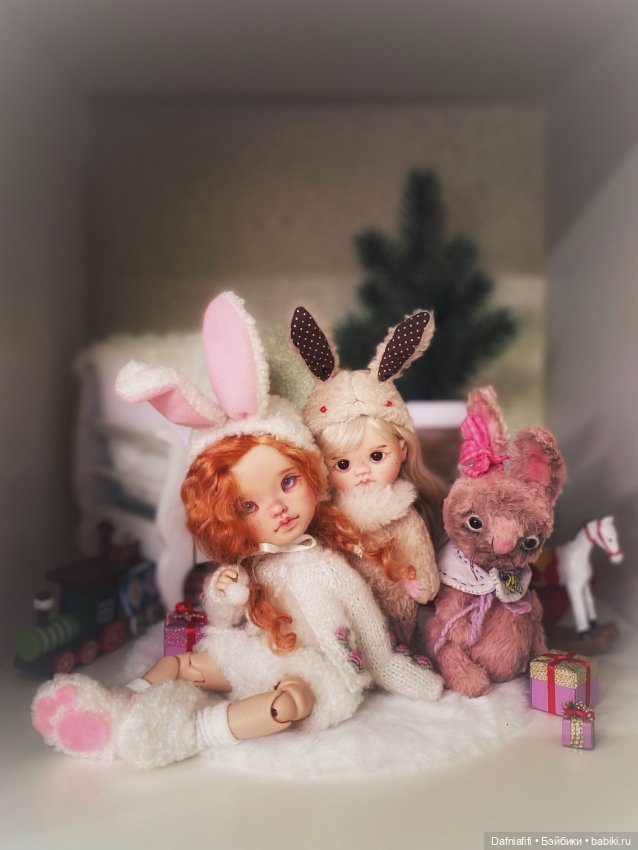 Праздничные зайки — Авторские куклы BJD (БЖД) у нас дома: фото (фото 9)