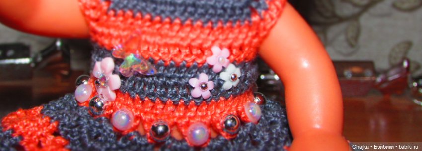 Авторский вязаный наряд\комплект с шляпой "Цветочная Фея-1" на кукол ГДР Кисс Ми \ Kiss Me