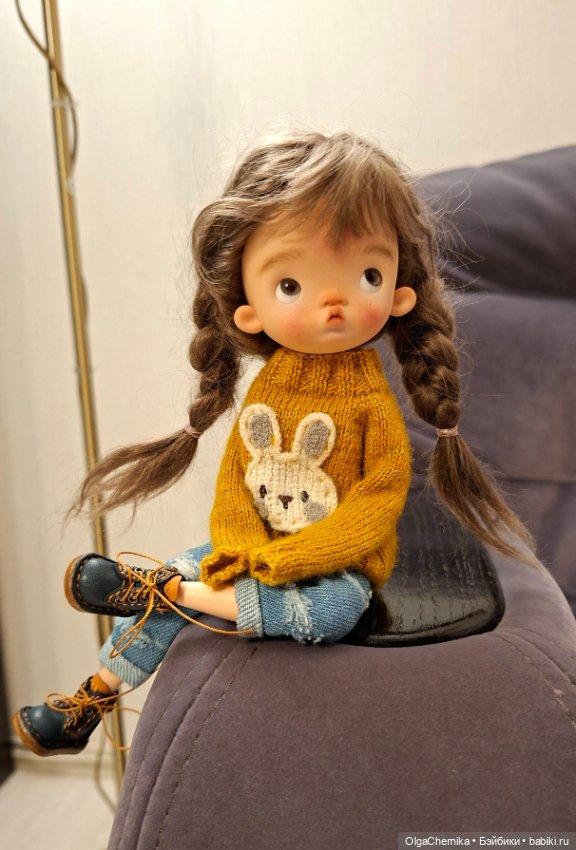 Пузырик приехала)) — Куклы Landoudou и Birdie: Дизайнерский винил (фото 5)