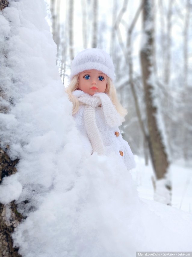 Зимний лес и маленькая Лиза