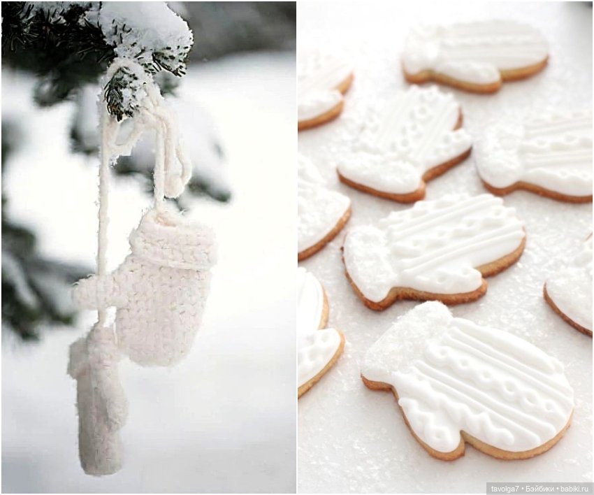 Новогодние десерты и снежная тема