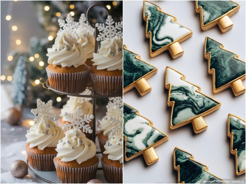 Новогодние десерты и снежная тема (фото 6)