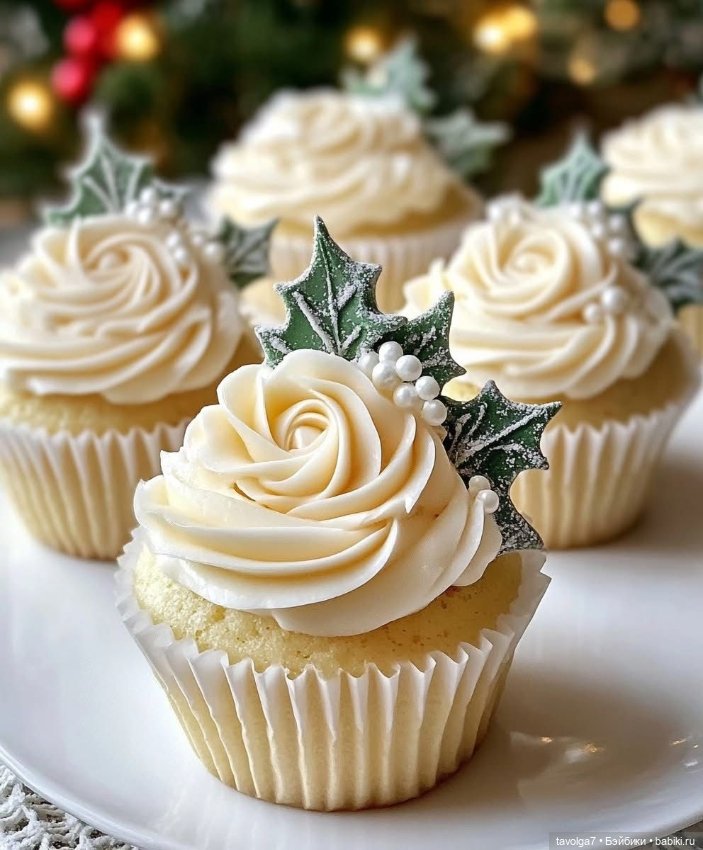 Новогодние десерты и снежная тема (фото 5)