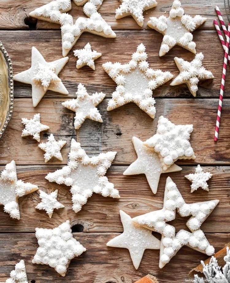 Новогодние десерты и снежная тема