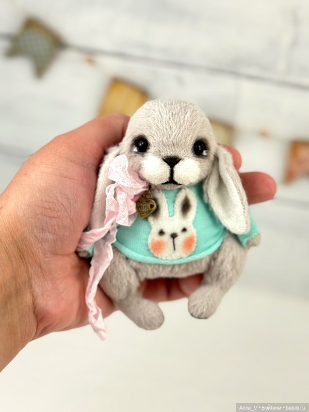 Тедди зайка Лея — Авторские мишки Тедди и друзья: фото