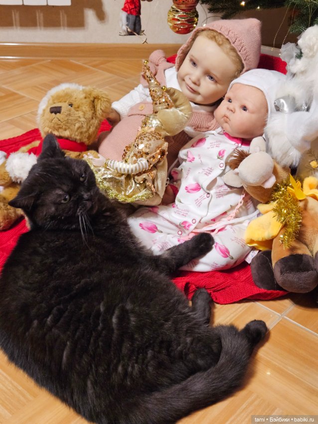 Зоечка у елочки — Куклы Реборн (Reborn): домашние фото (фото 2)