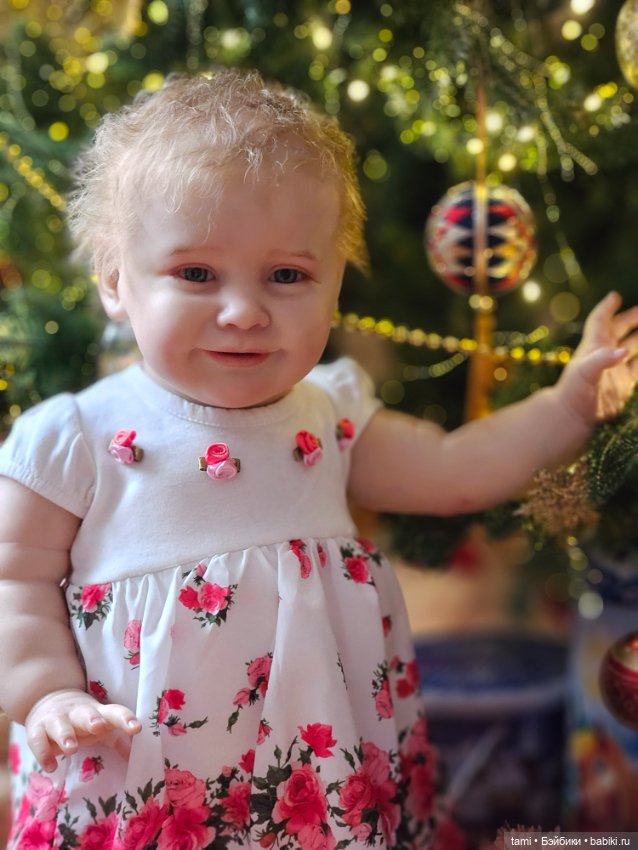 Зоечка у елочки — Куклы Реборн (Reborn): домашние фото