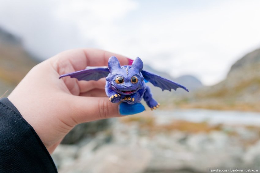 Маленький дракон из альпийских ночных фурий