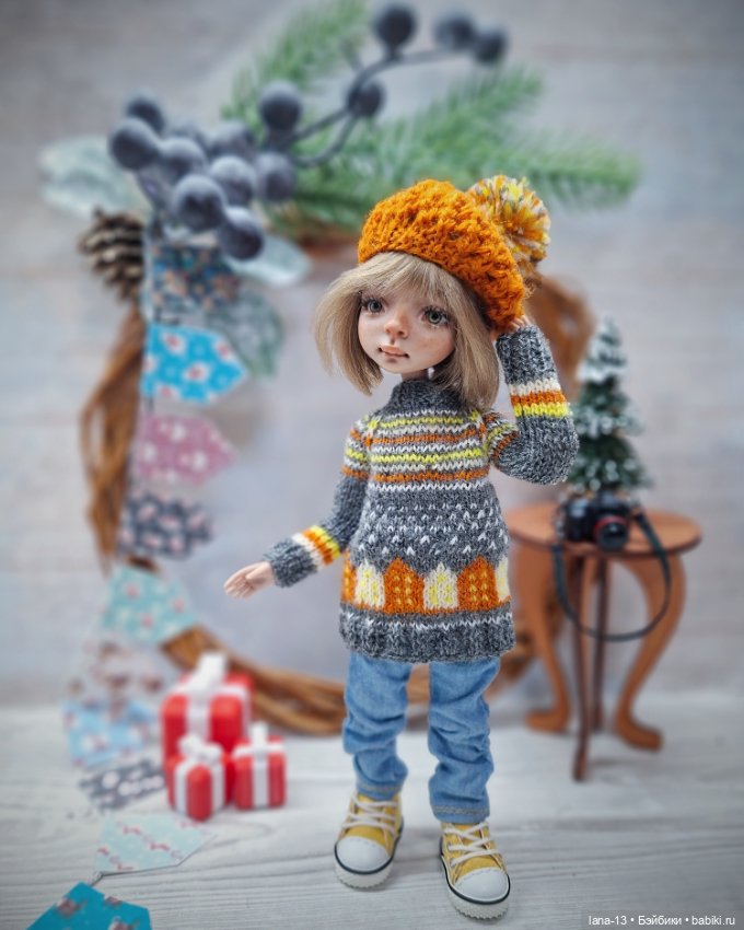 Дефиле в вязанных комплектах