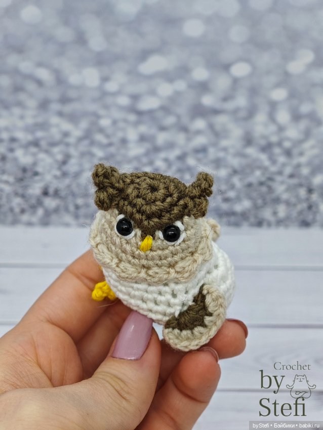 Совушка — Вязаные игрушки и амигуруми: крючком (фото 4)